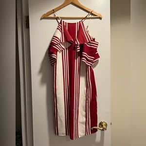 Banana Republic Red & White Stripe Dress